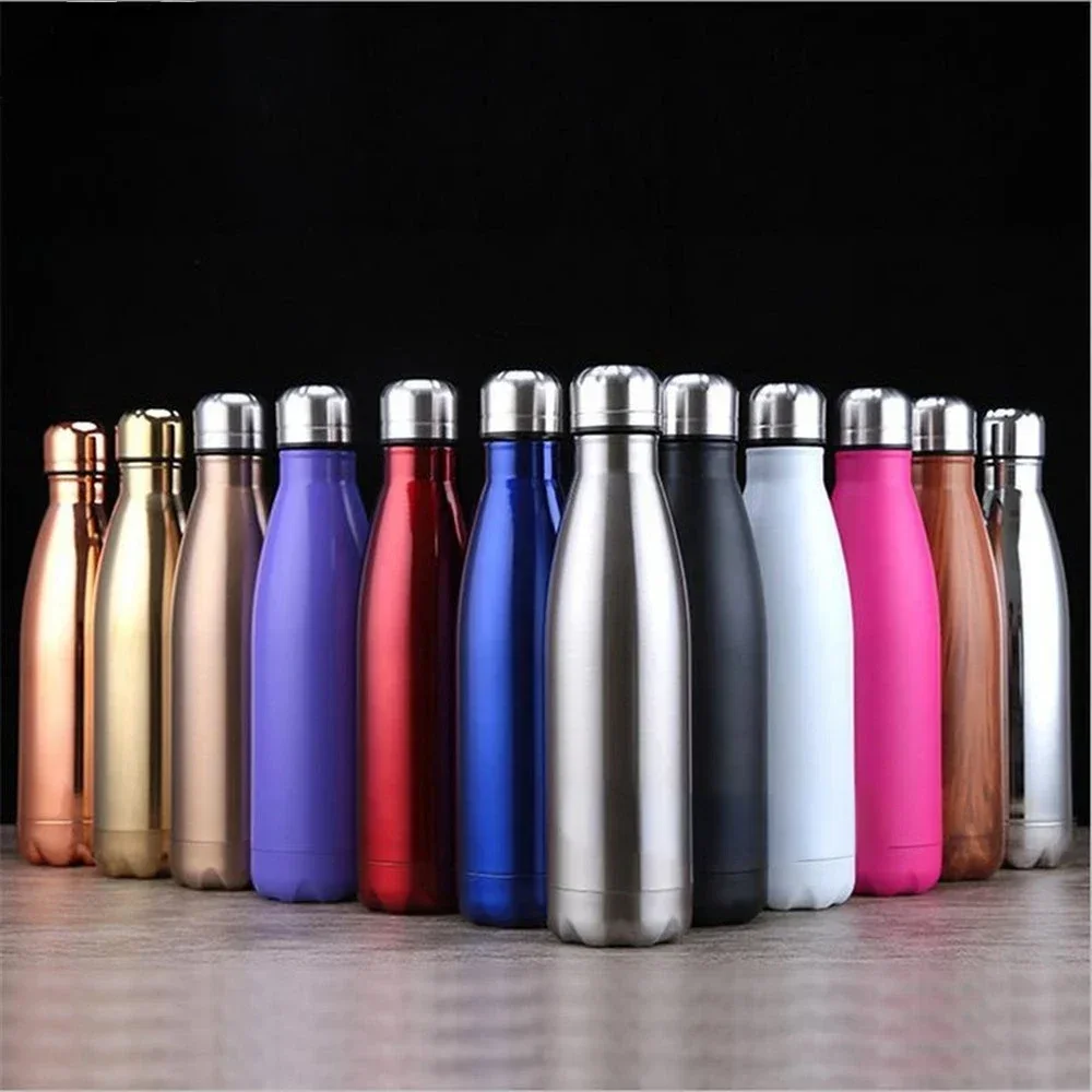 500ml Stainless Steel Water Bottle Cola Water Beer Thermos For Sport Bottles Double-Wall Insulated Vacuum Flask BPA Free Thermos