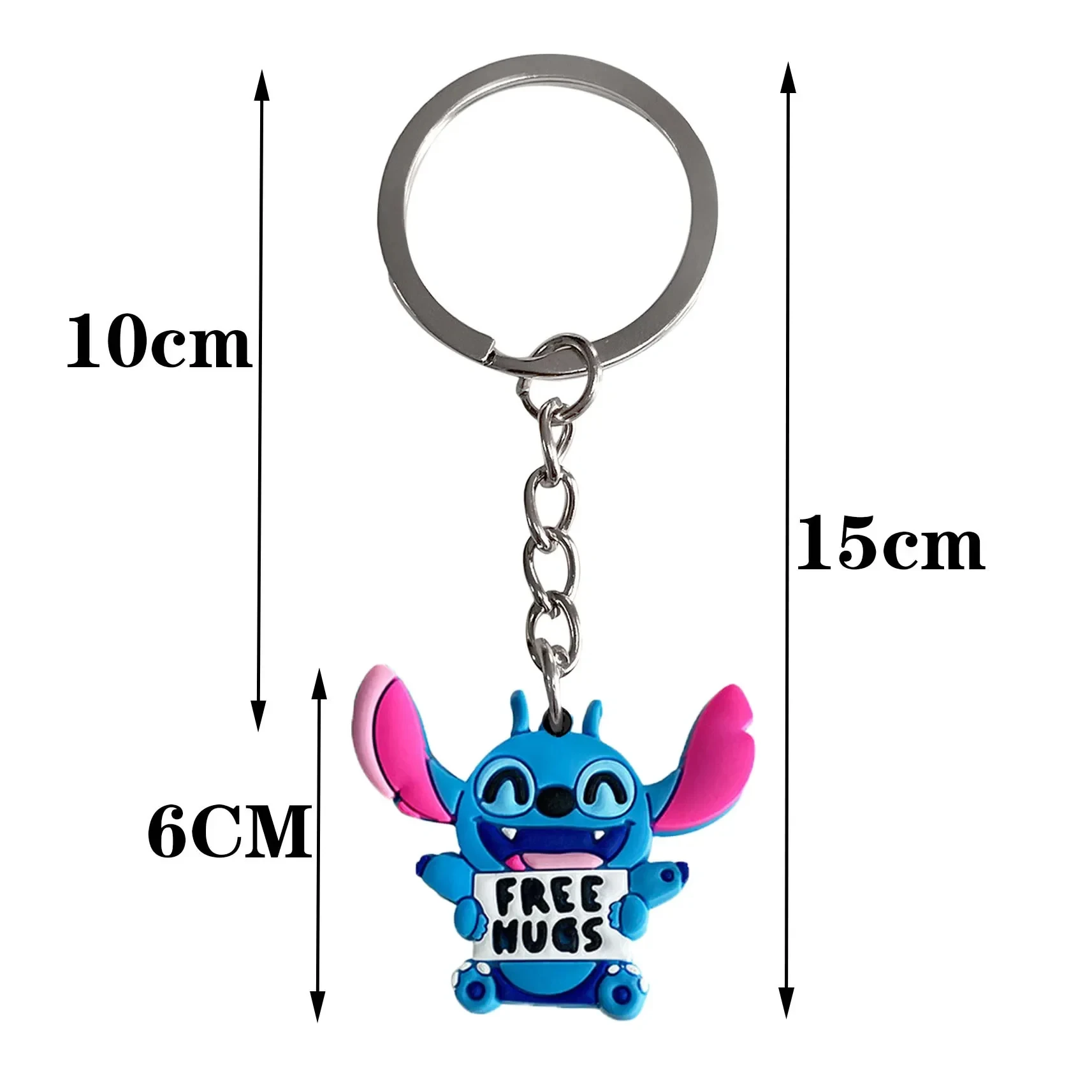 10pcs Lilo &Stitch Keychains for Kids Birthday Party Decoration Gift Bag Fillers Stuffer School Carnival Reward Party Supplies