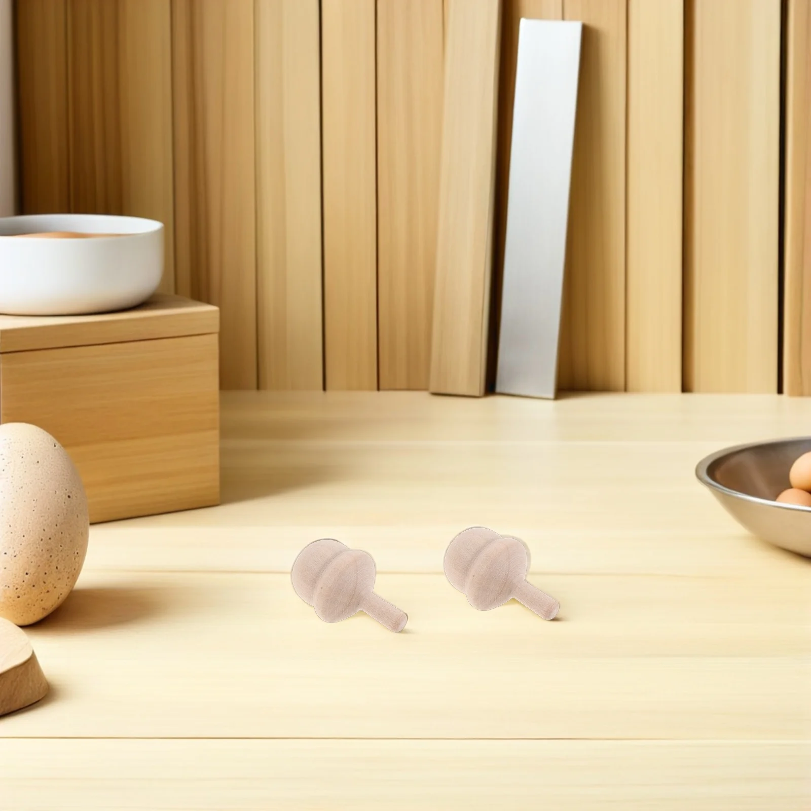 10 szt. Drewniane bączki do malowania, surowe elementy do rękodzieła, upominki na przyjęcia świąteczne, nagrody do klasy