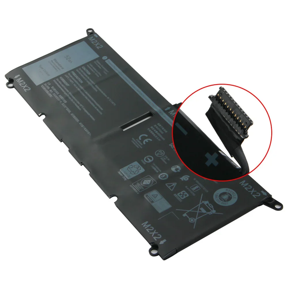 Replacement Battery DXGH8 For Dell XPS 13-5390 XPS 9370 9380 HK6N5 P82G High Quality Batteries 6500mAh With Tool