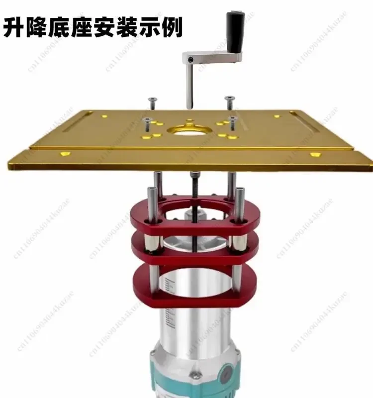 HLH Woodworking Flip Lifting Base, Bakelite Lifting Table for Milling Trimming Tenon Slotting and Chamfering Processing