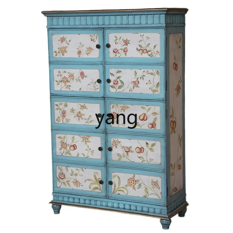 

CX Mediterranean shoe cabinet entrance foyer entrance decorative storage cabinet