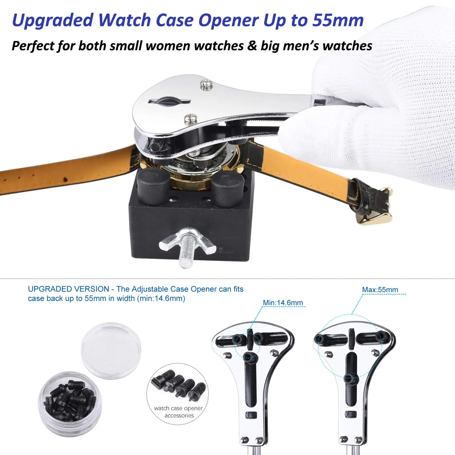 Customized bag products Tool kit for repairing bracelets and watches, including disassemblers and watch tool adjusters