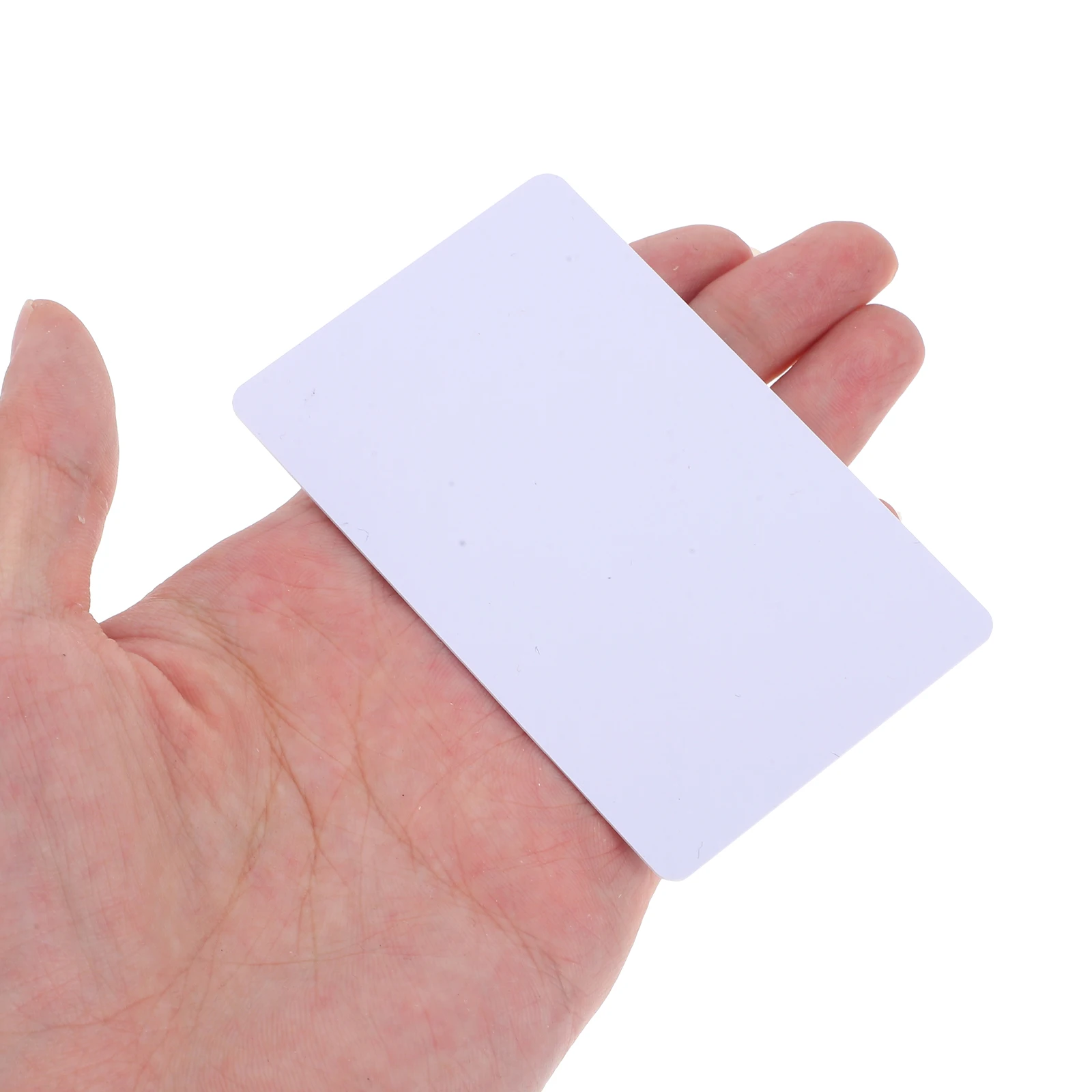 

250pcs Printable Chip Blank White Pvc For Id Student Membership Diy Badge Corporate Use Card Printer Sublimation