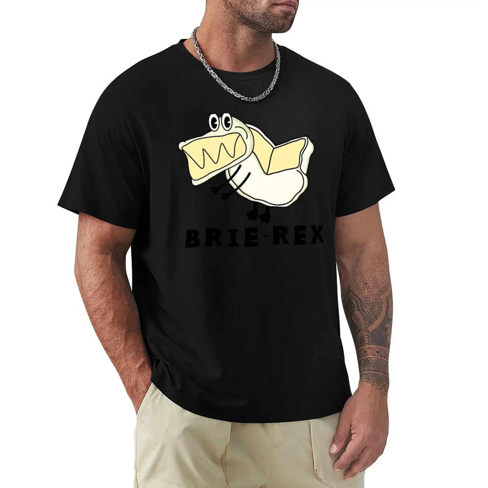 

cute cheese dinosaur brie rex T-Shirt Street Fashion Casual Tee Shirt