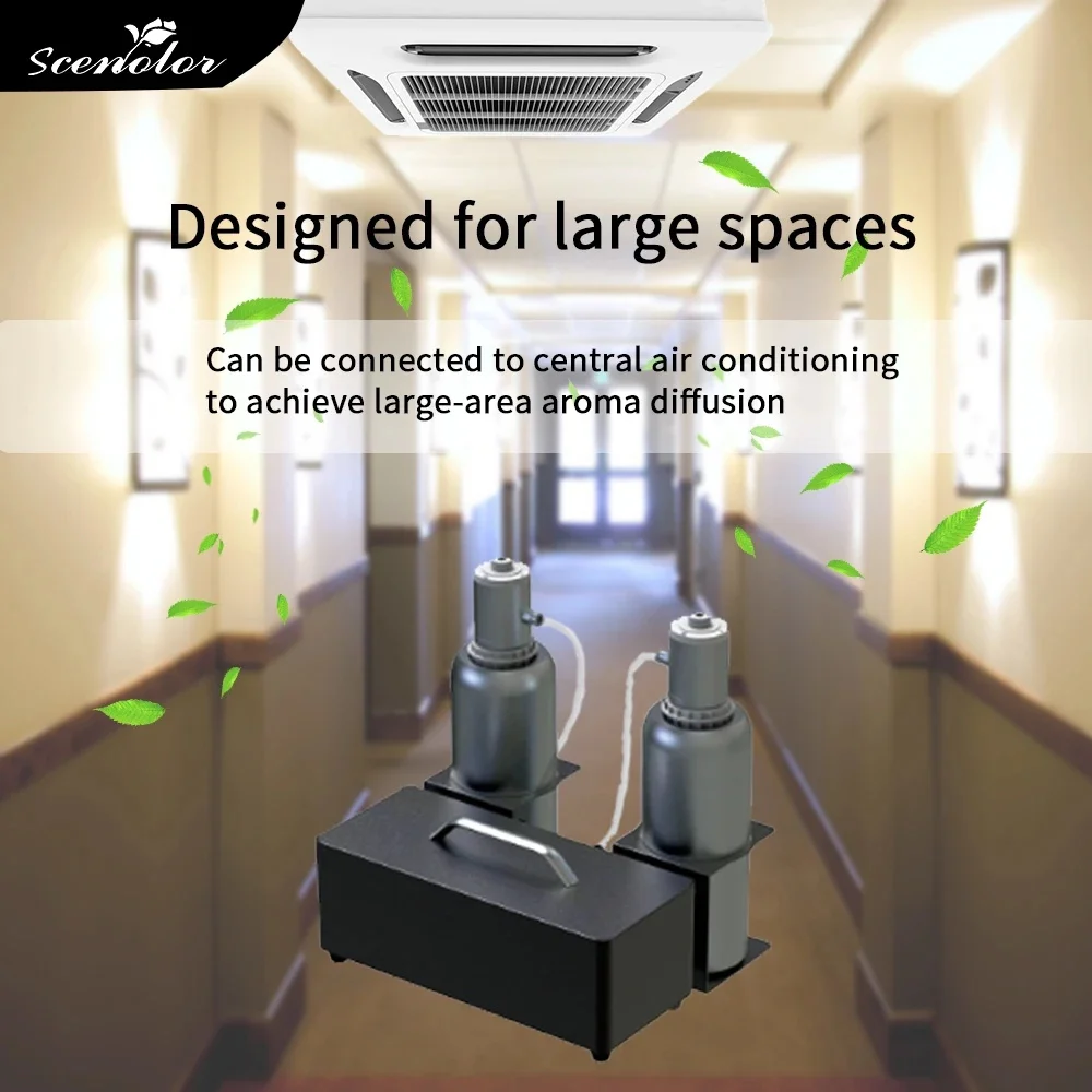 Scscoror-エッセンシャルオイルのエアディフューザー,空気清浄機,アプリコントロール,hvacシステム,フレグランサー,インテリジェント,Bluetooth,ホテル,バー,クラブ,8000m