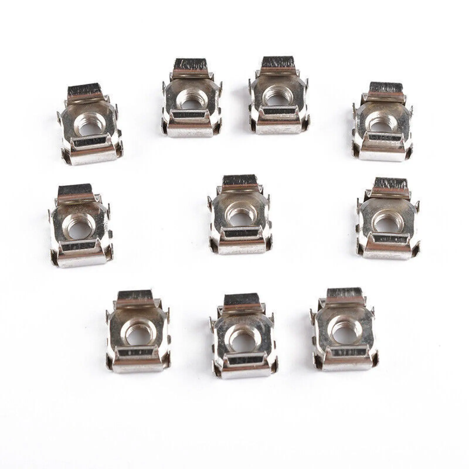 M5 Cage Nut Screw Set 10 Pack Square Hole Rack Mount Fasteners for Server Cabinet Network AV Equipment