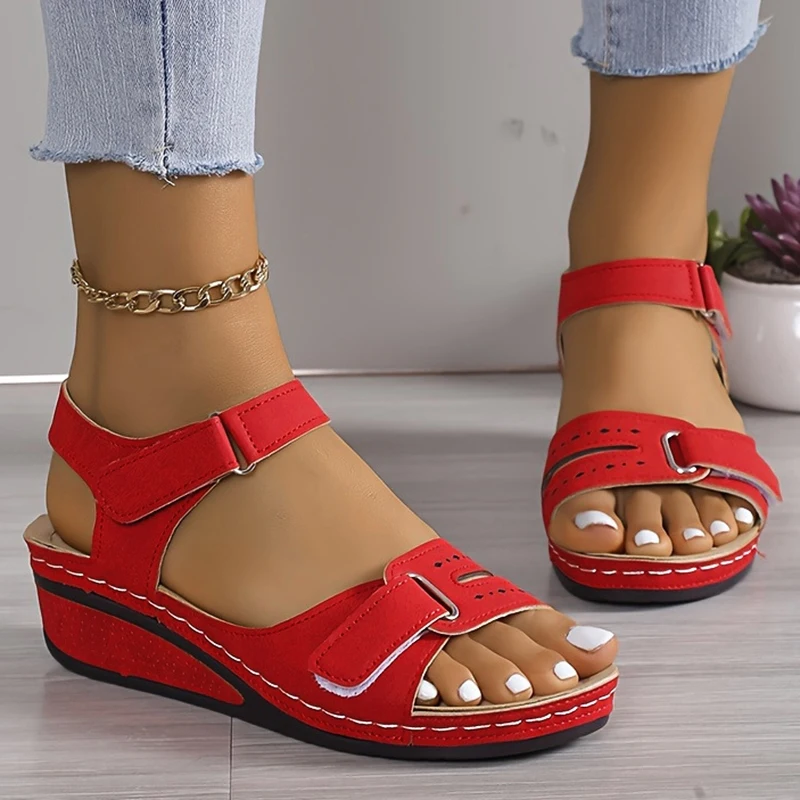 2024 Women Sandals Summer Shoes Open Toe Shoes Woman Plus Size Women Shoe Wedge Sandals Women Ladies Party Female Footwear image 3