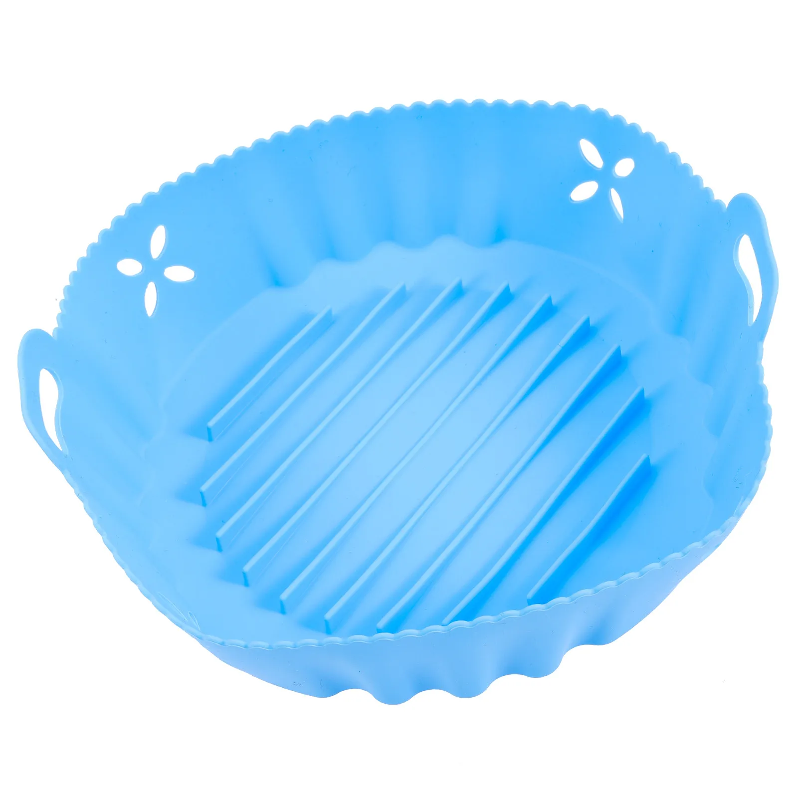 Forro de Silicone Reutilizável para Fritadeira a Ar, Tapete Antiaderente Resistente ao Calor para Fritadeiras Redondas, Fornos, Micro-ondas e Fogões