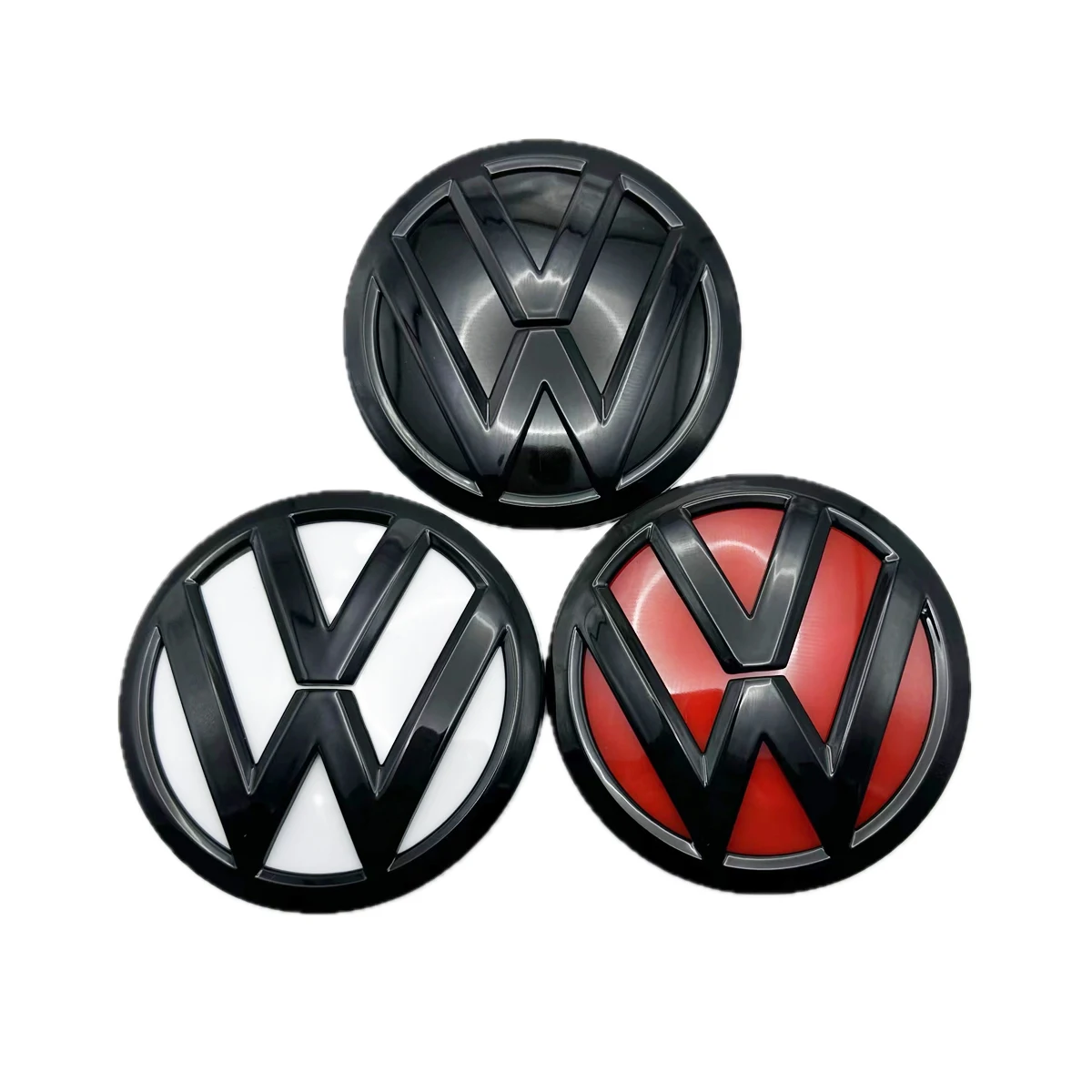 Emblema da tampa traseira do carro Volkswagen, fundo para Golf 6, 7, 7.5, Polo, Passat, T-Roc, Arteon, Tiguan, CC, 110mm