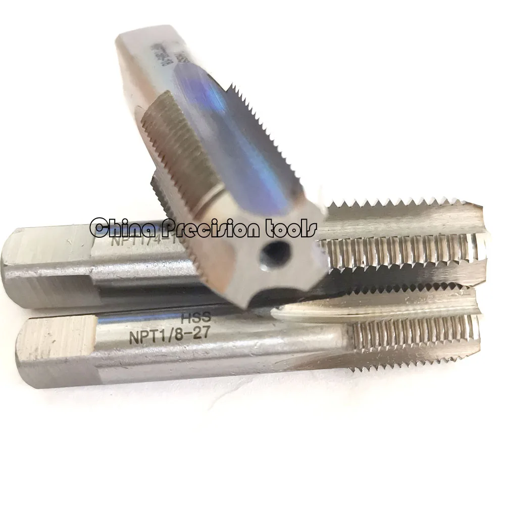 HSS pipe plug thread tap NPT NPTF NPSM 1/8 1/4 3/8 1/2 3/4 American Tapered males Pipe Tap NPS NPSF 1/8-27 1/4-18 3/8-18 1/2-14