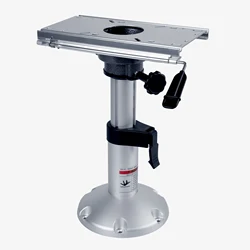 Adjustable Height Aluminum Boat Seat Pedestal with Lock And Slide 13-18 Inch Range for Boat Seats