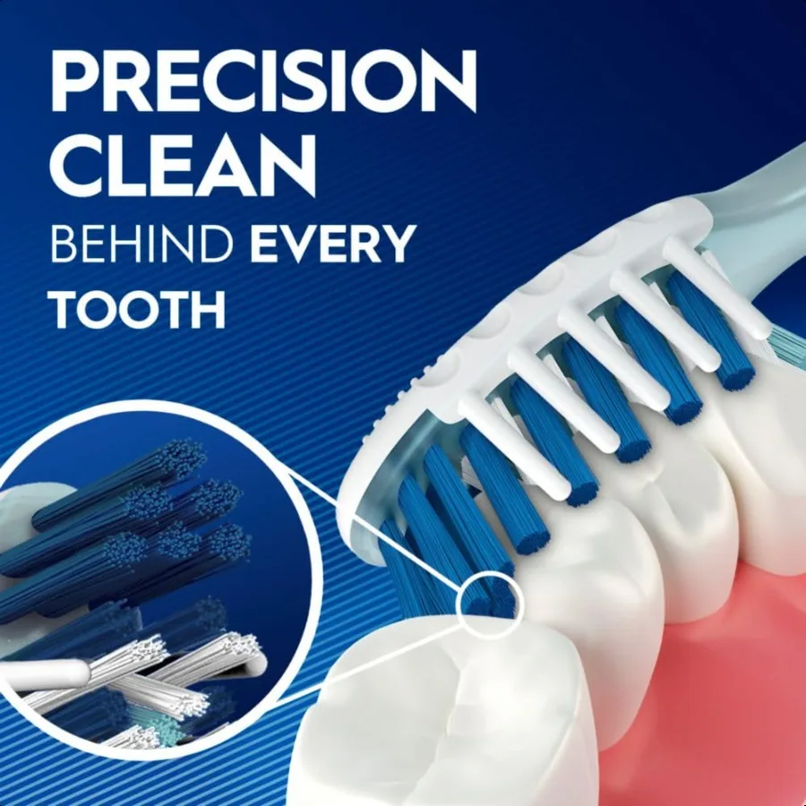 OralB Pro Health CrossAction All in One Soft Toothbrushes Deep Plaque Fighter Rounded Bristles Gentle on Teeth Tongue and Cheek