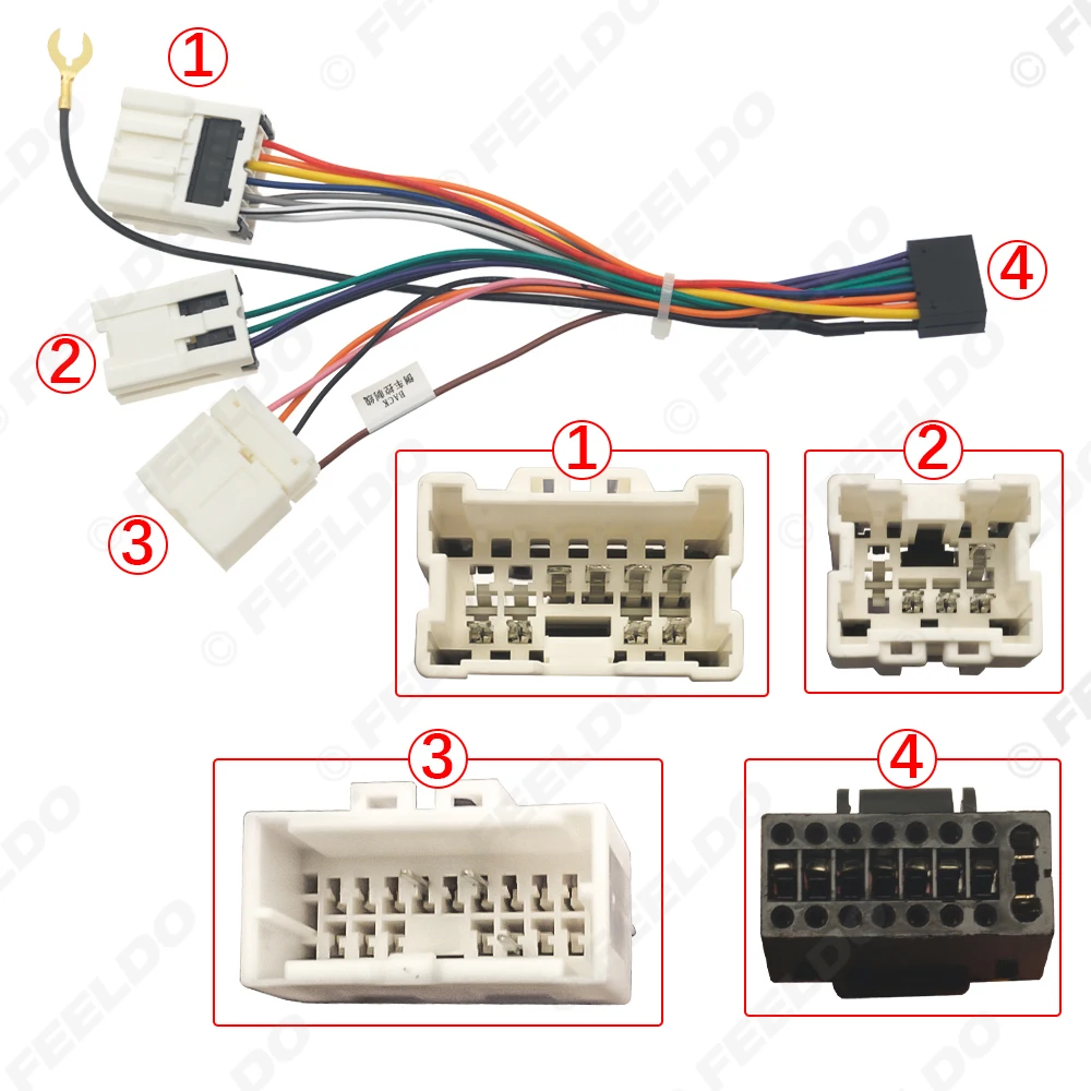 Car 16pin Power Cord Wiring Harness Adapter For Nissan Paladin(04-04)/Teana(04-08)