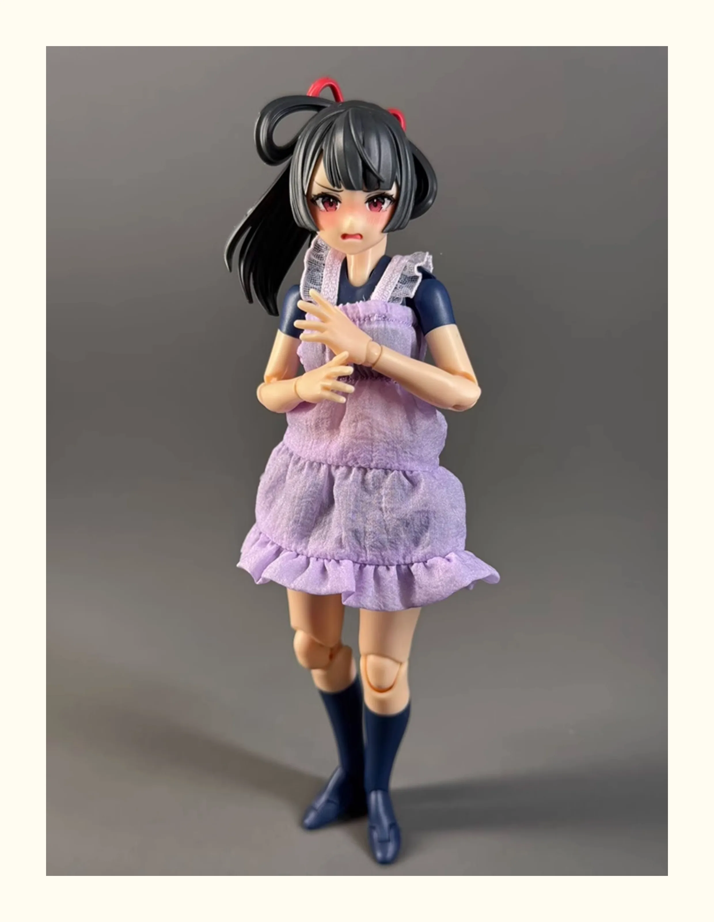 1/12 مقياس الإناث الدانتيل كعكة حزام فستان فوقي Ob11 Azone Figma آلهة جهاز Shf الأرنب فتاة الملابس ل 6in عمل أرقام نموذج