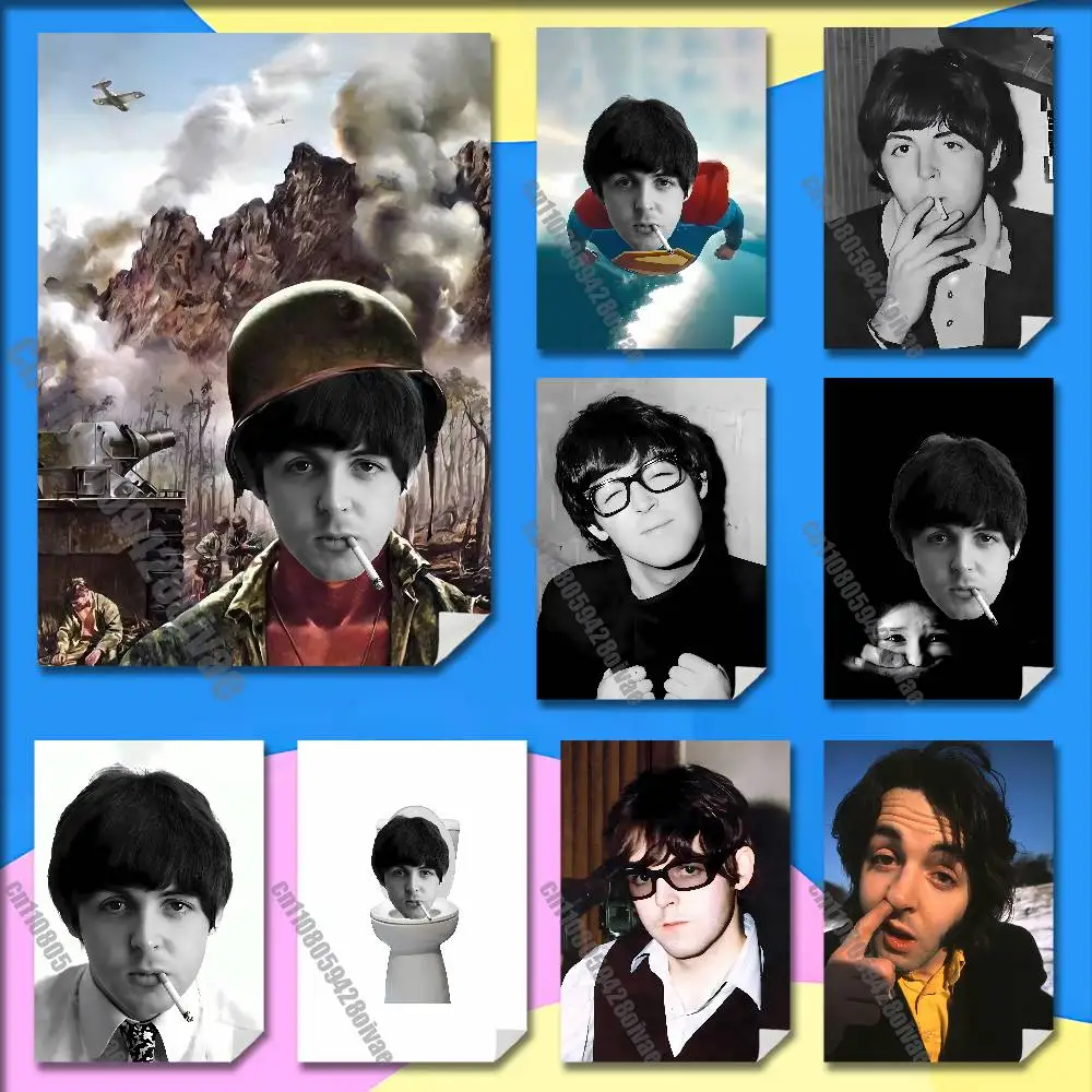 

P-Paul M-McCartneyS Poster Wall Murals For Offices 50x70cm Self-adhesive Decoration Sticker Playbill Cover