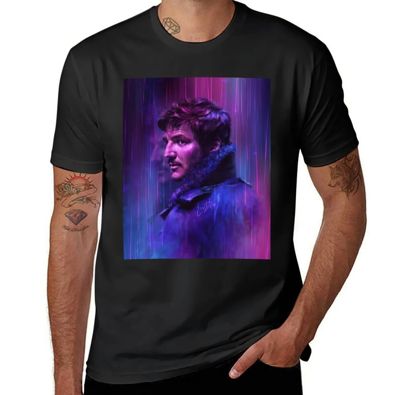 Under the purple rain T-Shirt quick-drying plus sizes Men's cotton t-shirt