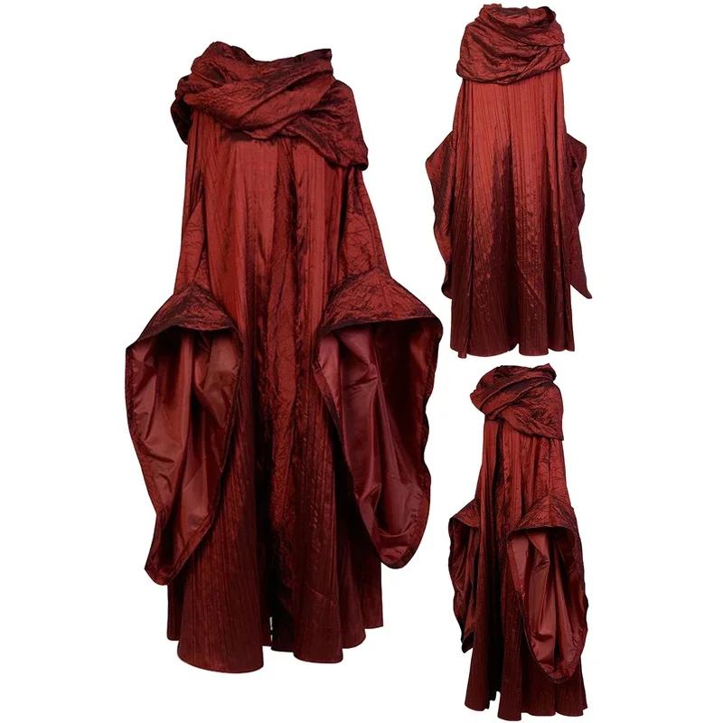 

Fantasy Melisandre Cosplay Fantasia Red Robe Movie Priestess Disguise Adult Women Roleplay Female Halloween Carnival Party Cloth