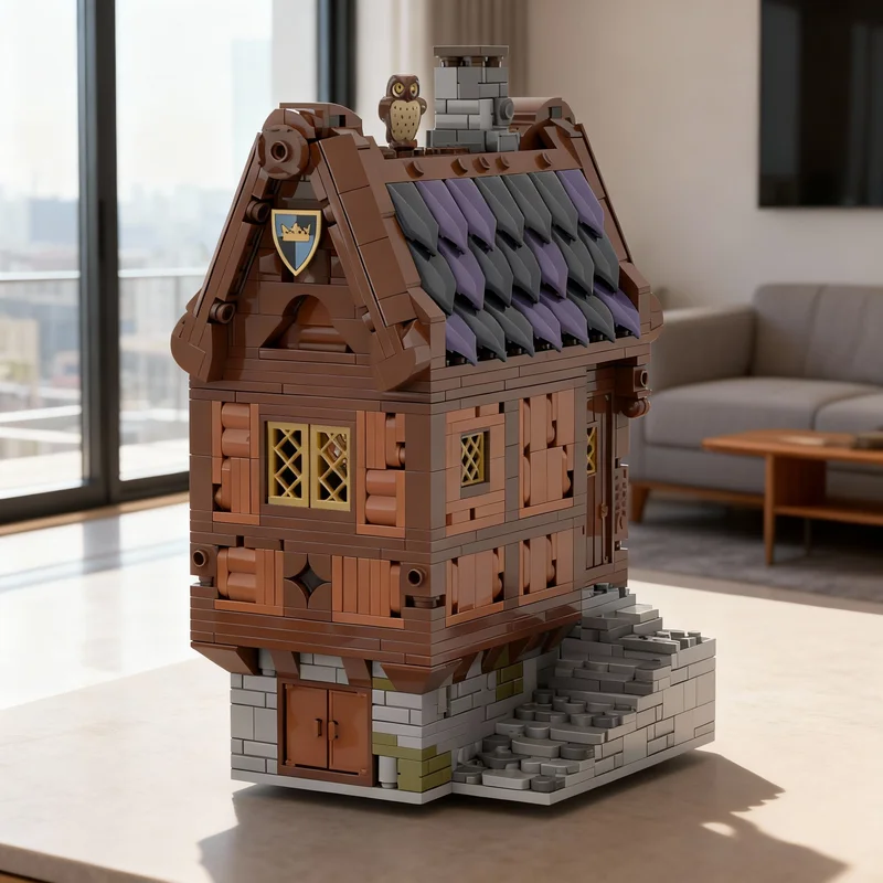 

1107PCS MOC Street View Lord Felsa S House Medieval Village Series Model Custom Building Blocks DIY Assembly Display Gift Set
