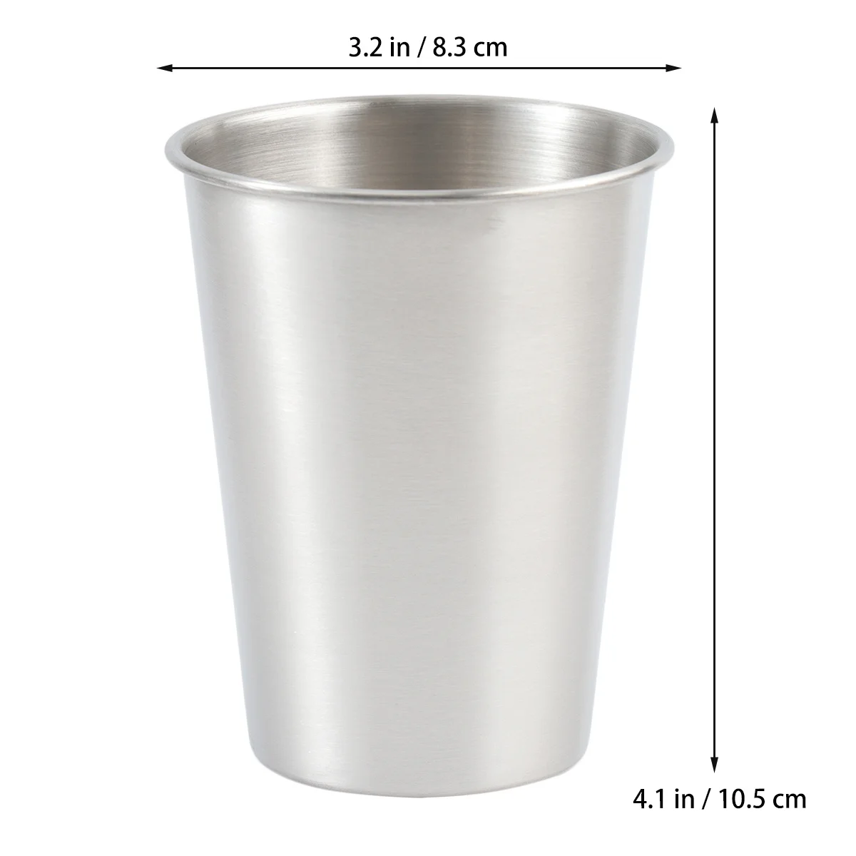 Taza de cerveza de acero inoxidable de 350Ml, taza aislada al vacío, fondo plano, antideslizante para café, agua, jugo, Soda, taza térmica de cocina, 4 Uds.
