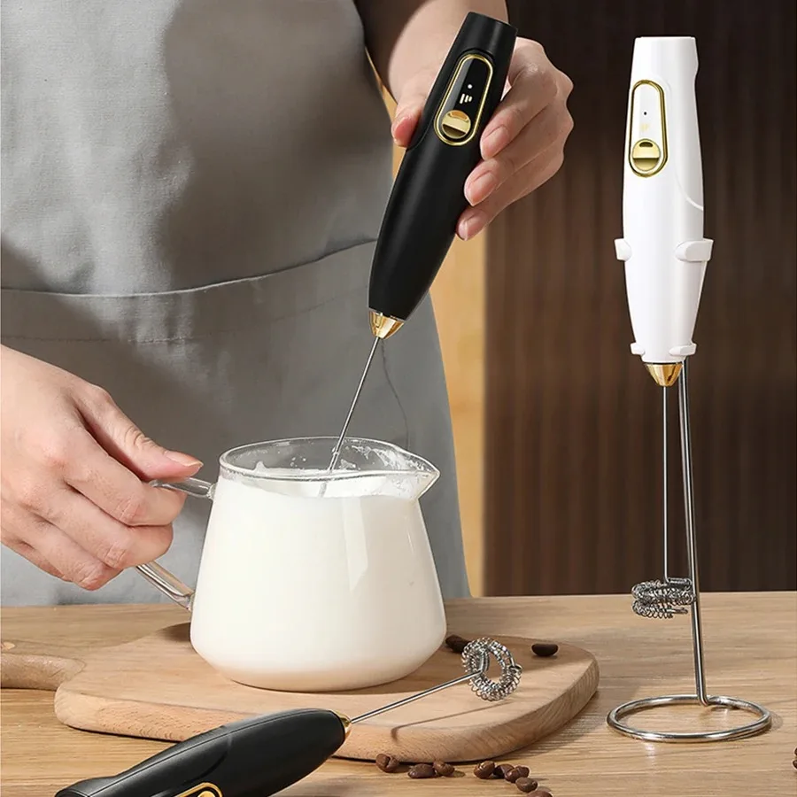 라떼 블렌더, 카푸치노 스무디 말차 핫 초콜릿, 거품을 위한 미니 전기 우유 거품기 휴대용 거품 만들기 기계