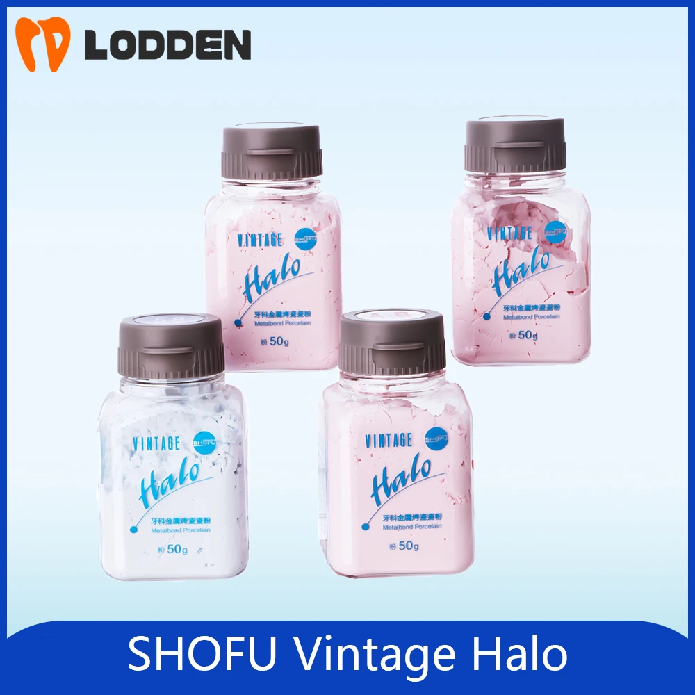 Dental Lab SHOFU Vintage Halo Body Materials Dentistry Metal Ceramics Dentine Powder Body Enamel Transparent Porcelain 50g