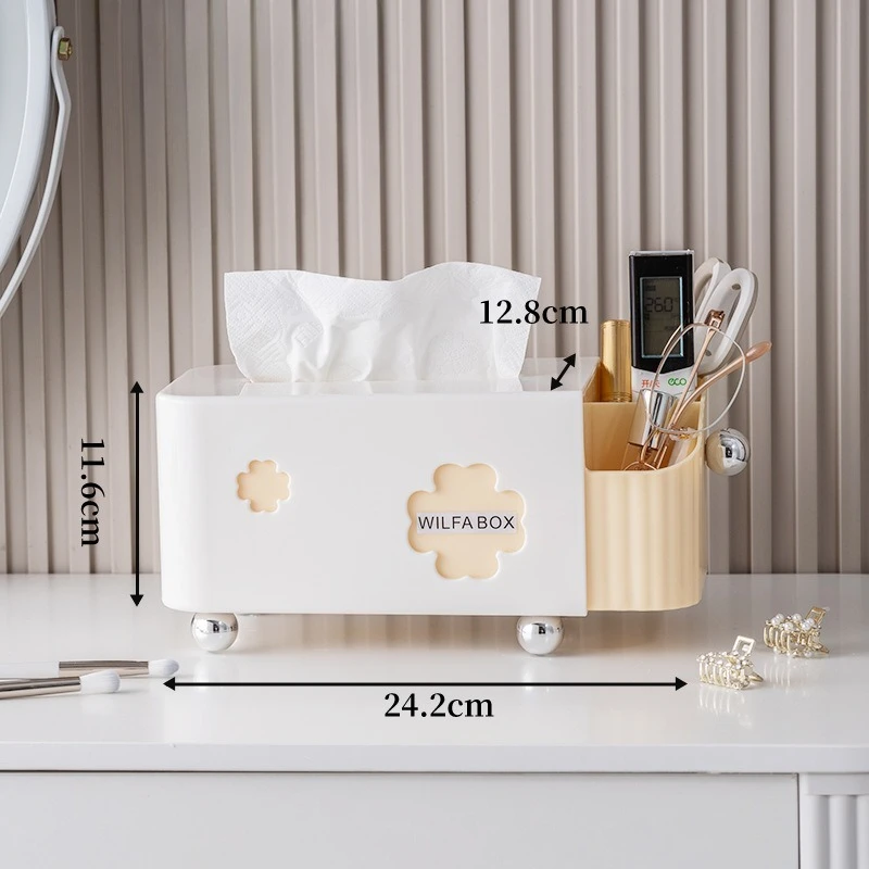 Creme Stil Desktop Tissue Box Halter Kreative Wohnzimmer High-end-Luxus Schlafzimmer Kaffee Tisch Serviette Lagerung Organizer