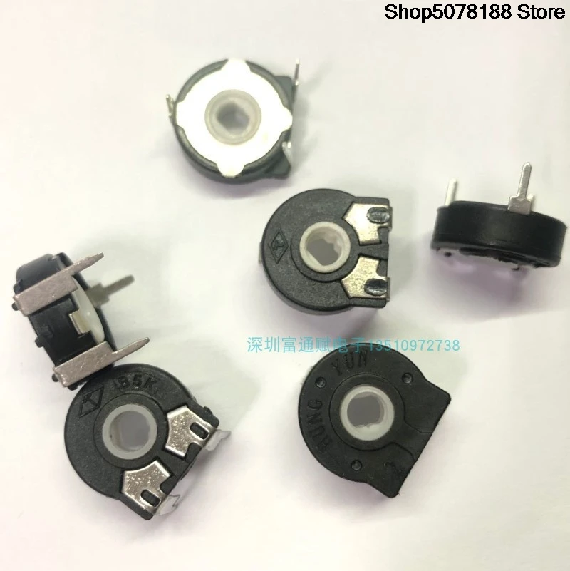 10PCS   High quality potentiometer PT15-1K2K 5K 10K 20K50K100K Horizontal adjustable resistor