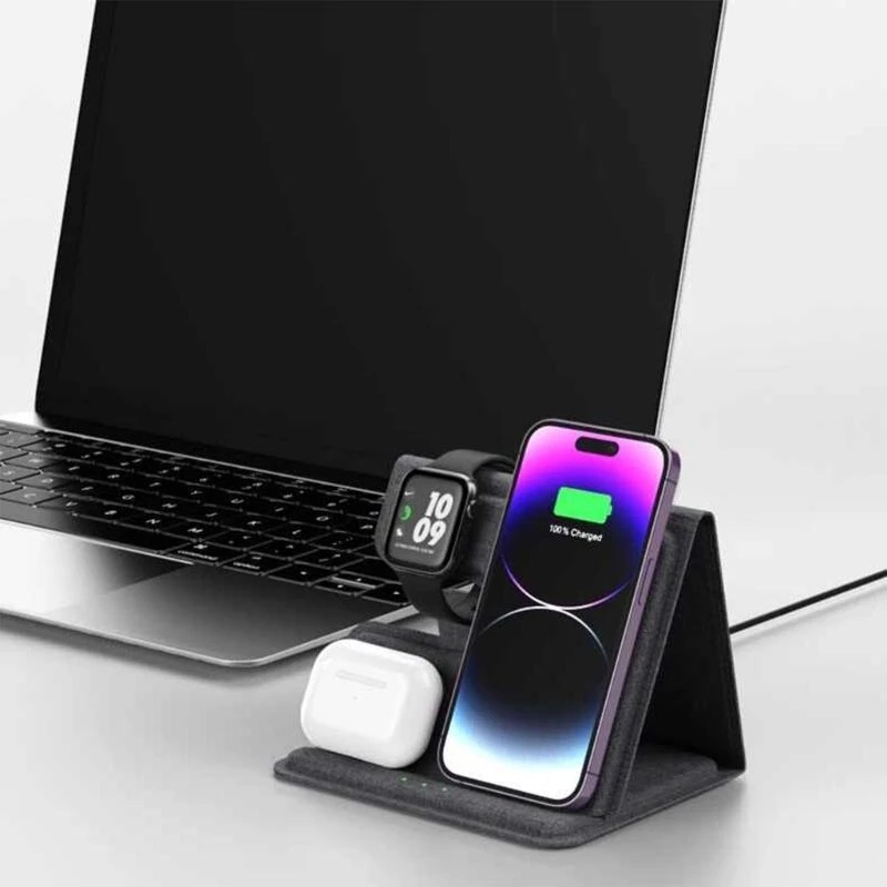 E56B Streamlined Charging Dock For Phone, Watch, Wireless Stand With Fast Charging Stand