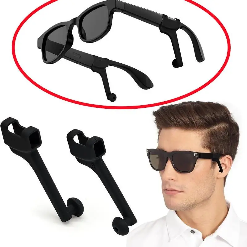 1 Pair AR Smart Glasses Silicone Sound Guide Amplifier Noise Isolation Reduce Sound Leakage Privacy Ear Tips For Meta
