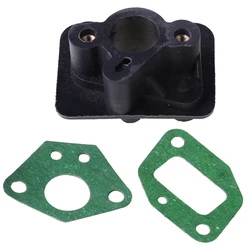 2 Pcs 40-5 43CC 52CC Brush Cutter Intake Manifold Carburetor Base Connector Intake Manifold Admitting Pipe Carb Adaptor