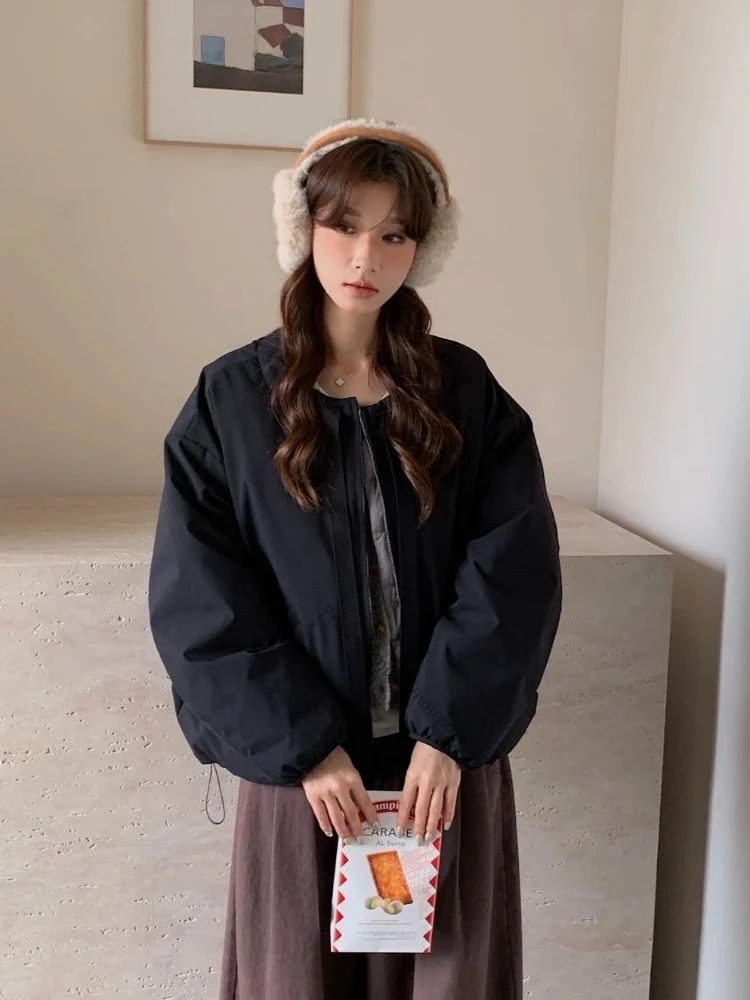 Women's Reversible Quilted Puffer Down Jacket Lightweight Insulated Warm Winter Coat Casual Daily Outerwear For Cold Weather