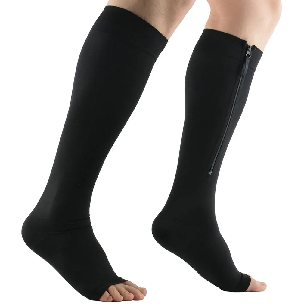 Polyurethane Functional Womens Graduated Compression Socks For Active Lifestyles Multi-functional And Mens Graduated black 3XL