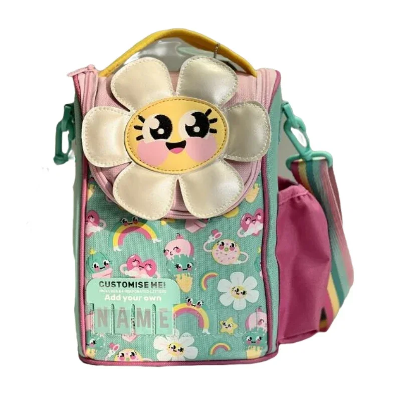 Smiggle Green Sunflower Se Ries Pen Bag Women Makeup  Portable Storage Bag Cute Holiday Gifts