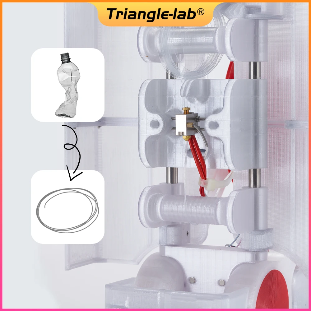 CTrianglelab Polyformer Kit Machine Turns PET Bottles into 3D Printer Filament / voron ender 3 cr10 BLV DRAGON RAPIDO DDB HOTEND