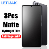 1-3Pcs No Fingerprint Matte Hydrogel Film For Xiaomi Redmi Note 11 10 9s 8 10s 11s K50 K40 Gaming Black Shark 5 4 Pro Not Glass