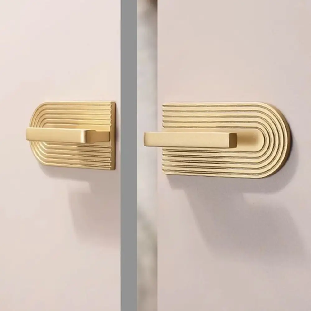 

16mm Golden Cupboard Door Knob Golden 32mm Furniture Handle Zinc Alloy Simple Lines Drawer Knob Bedside Table Door