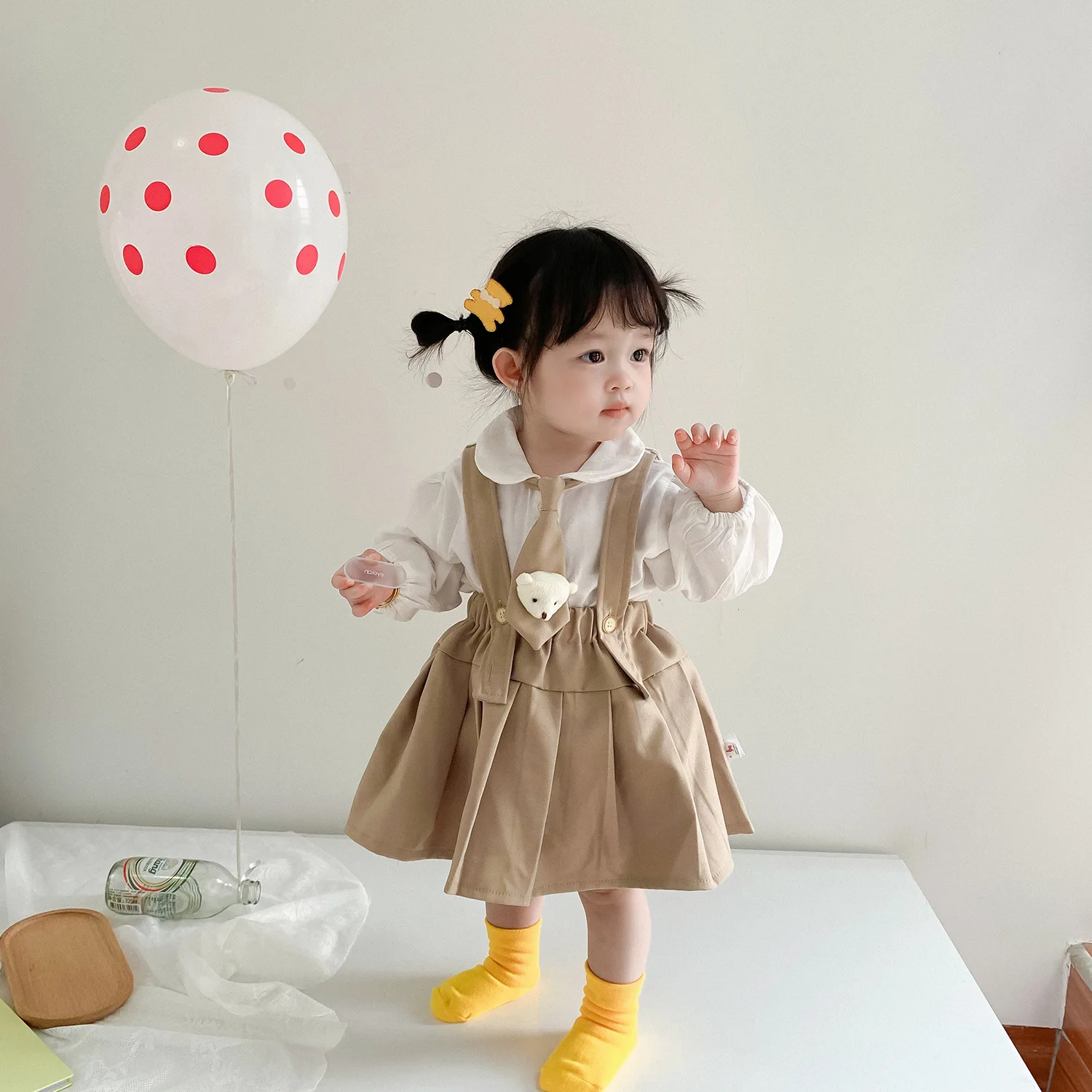 Baby Brother And Sister Outfit Newborn Kindergarten Suits Toddler Boys Tops Shirt Pants Clothes Girls White Blouse Skirts Sets