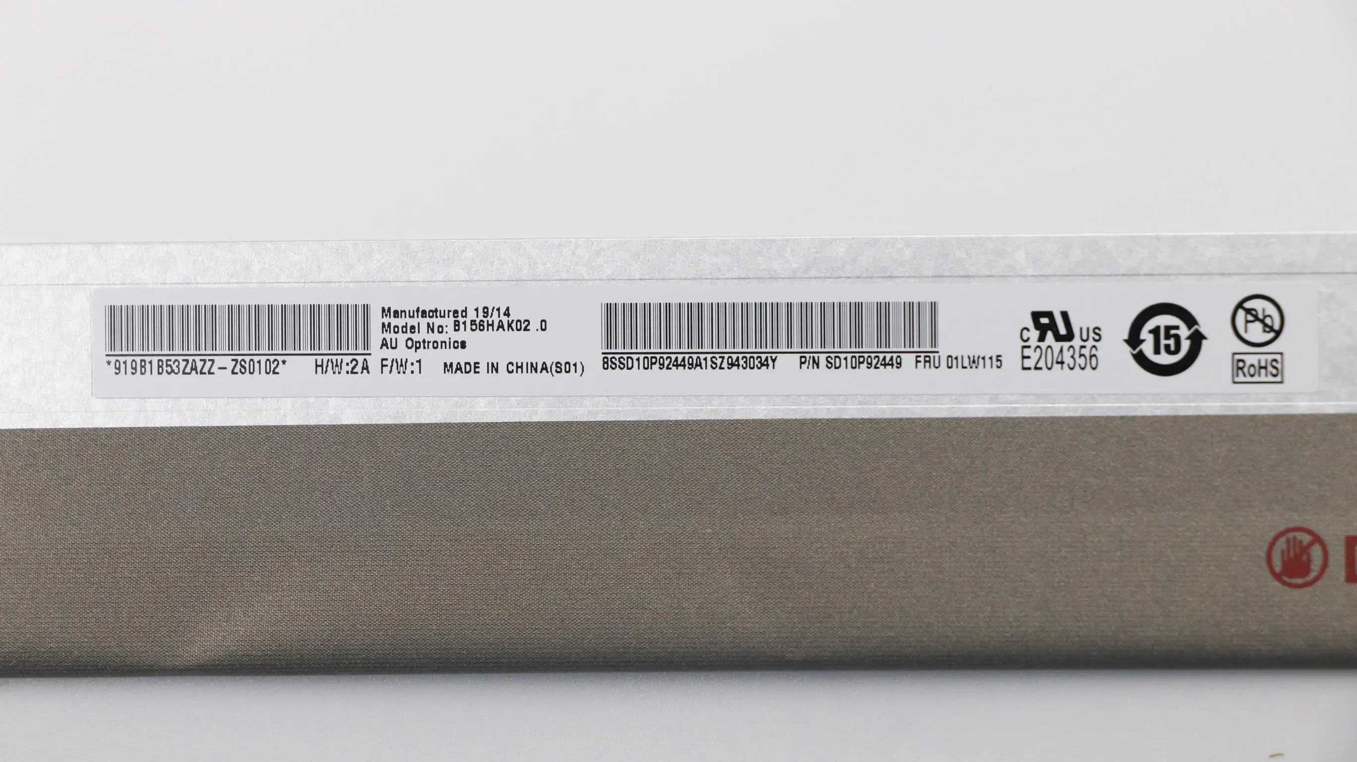 

New and Original for Lenovo ThinkPad T580 Laptop LCD screen FHD IPS Non-touch 01LW115