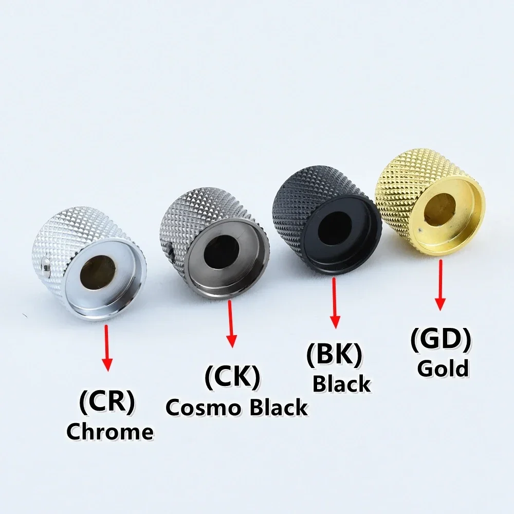 New - 1 Piece GuitarFamily  Mini Dome Metal Knob For Electric Guitar  Bass  15MM*14MM*6.0MM   MADE IN JAPAN