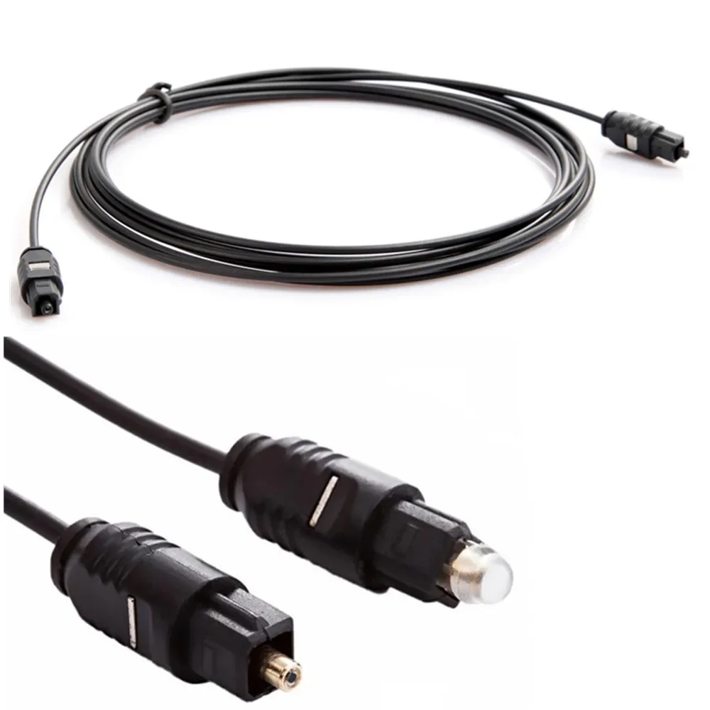 OD 2.2 New Gold Plated Digital Audio Optical Optic Fiber Cable Toslink SPDIF Cord PVC For DVD VCR CD Player 5m 8m 10m 15m
