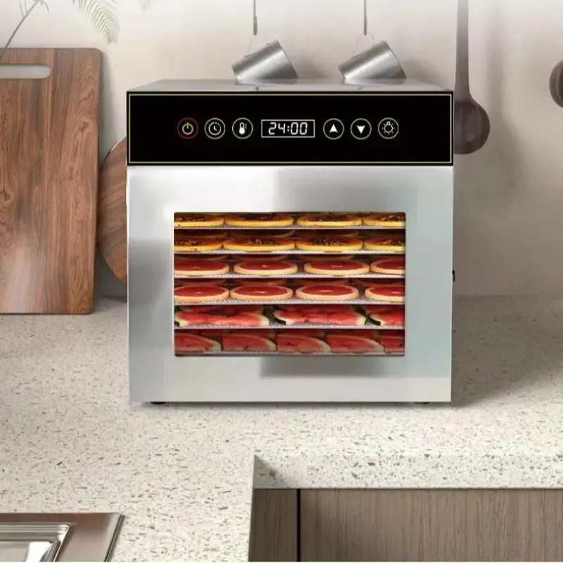 220V Large Capacity 8-Layer Stainless Steel Dehydrator Machine for Home & Commercial Use – Dries Bananas, Meat, Mushrooms Fast