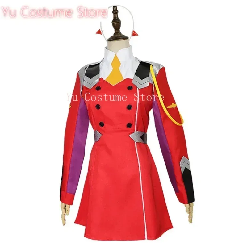 أزياء تنكرية أنيمي حبيبي في فرانكس زيرو تو 02 فستان موحد يناسب أغطية الرأس شعر مستعار للنساء أزياء الهالوين 5؛ c,8'z,6.k؛ #2