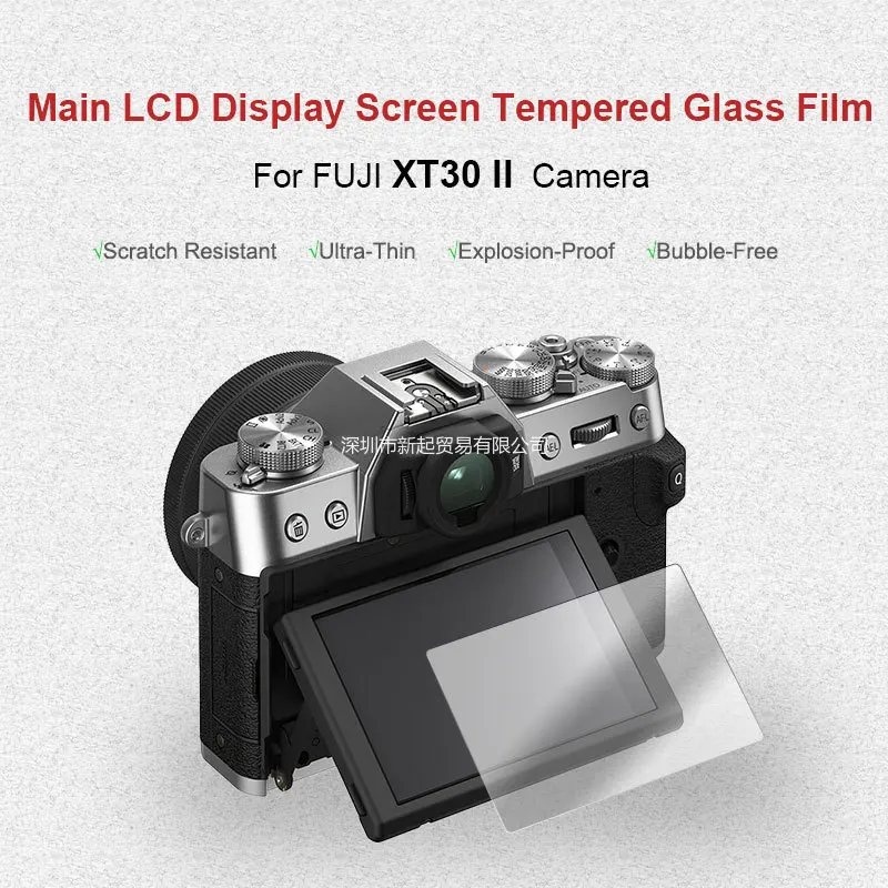 For Fujifilm XT-30 XT30 II Camera Screen Protector, 9h Tempered Glass Film, Scratch Resistant and Scratch Resistant