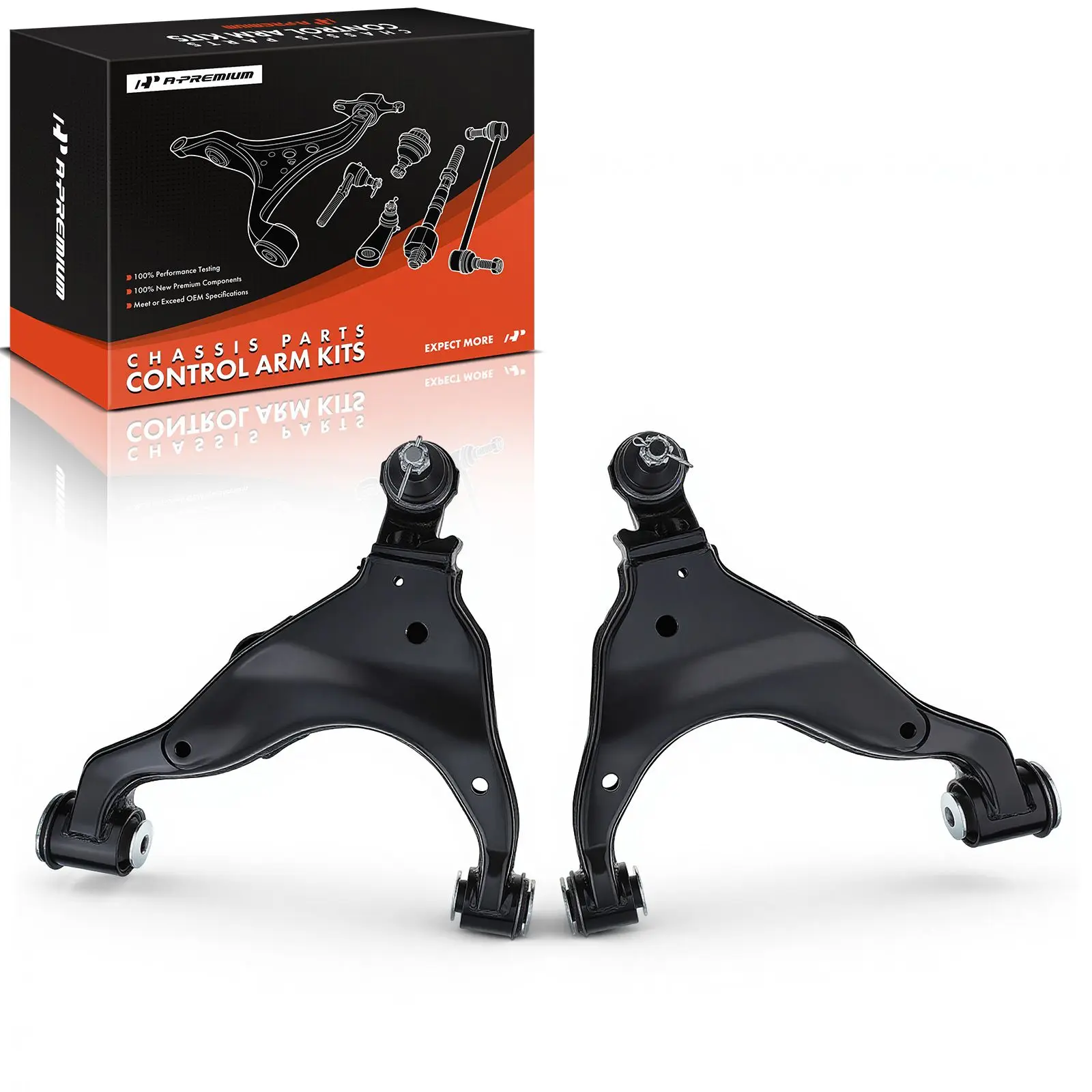 A-Premium 2x Front Left & Right Lower Control Arm with Ball Joint for Toyota 4Runner 2003-2009 FJ Cruiser Lexus GX470 2003-2009