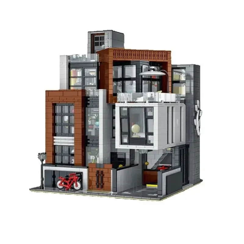 Klemmbausteine Moderne Villen-Haus-Bausteine, Stadtansicht-Architektur, Koreanischer Stil, Modulares Montagemodell, Baustein-Set, Kreatives Spielzeug, Geschenke für Erwachsene, 3433 Teile