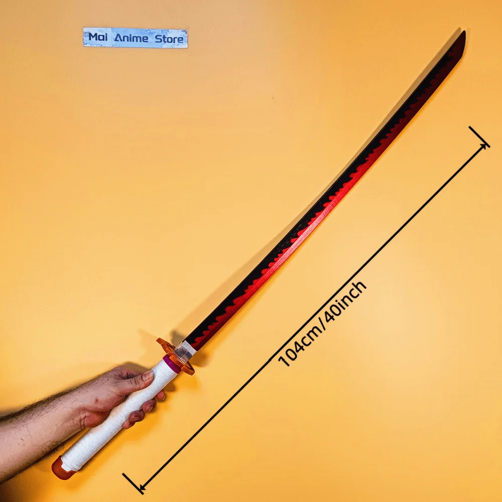 40inch Katana Wooden Fake Damascus Sword Knife Samurai Sabre Anime Cosplay Prop Sword Real Size Japanese Katana Unsharp Toy Gift