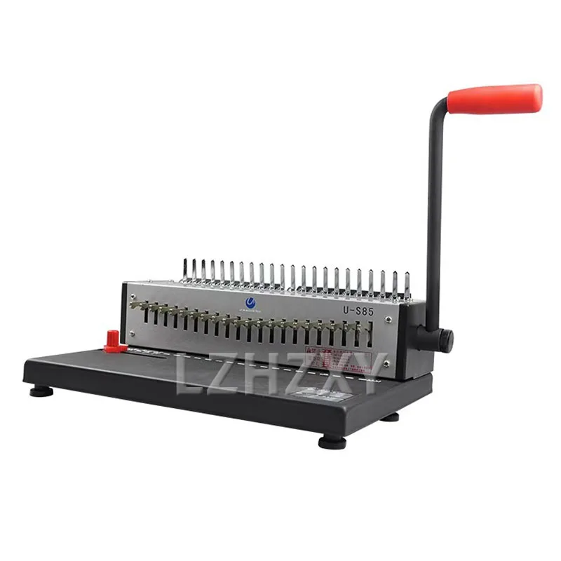 U-S85 Comb Binding Machine Manual Tape Clip 21 Hole Binding Machine A4 Paper Document Punch Voucher Binding Machine