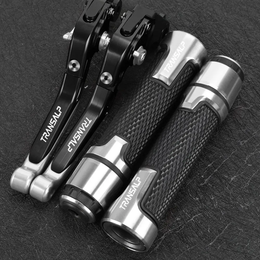 Motorcycle Folding Extendable Adjustable Clutch Brake Levers Handbar Grips For Honda TRANSALP XLV 600 650 700 xlv650 1995 -1999