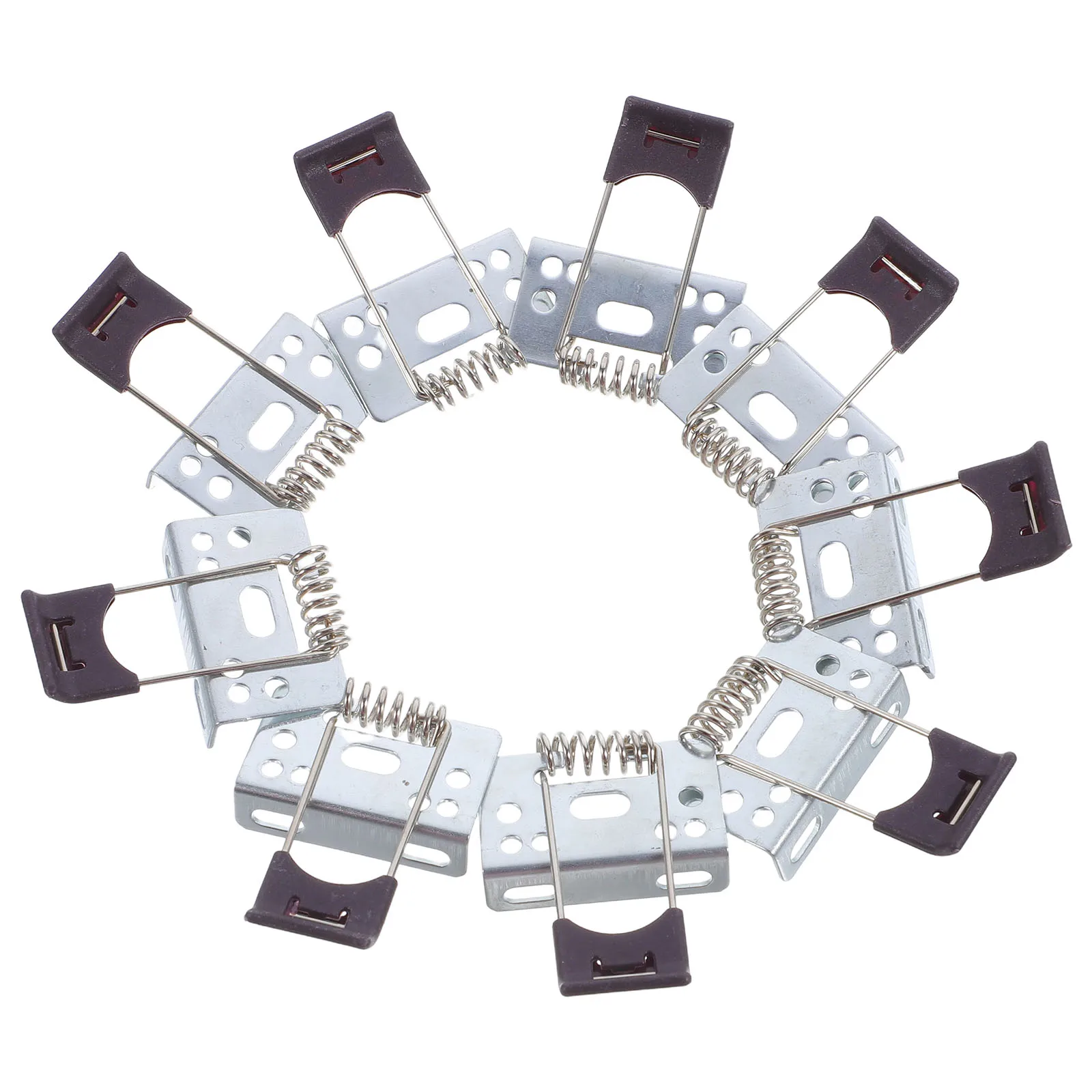 10pcs Panel Light Spring Clips L-Type Fastening Clamps For Recessed Led Downlights Ceiling Lamp Installation Hardware Fixing